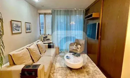 Apartamento na Lagoa, 91 m², 3 quartos, 1 vaga. com vista Cristo.