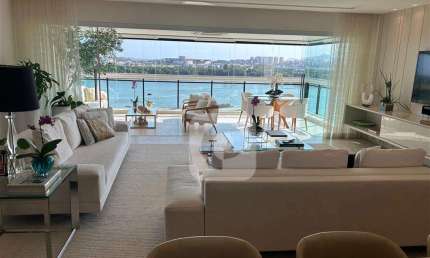 Patrimovel vende apartamento de 3 suites  na Península com vista deslumbrante do Mar e Lagoa