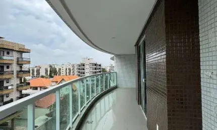 Apartamento de alto padrão a 200m da praia do forte para locação – 3 quartos – vila nova, cabo frio