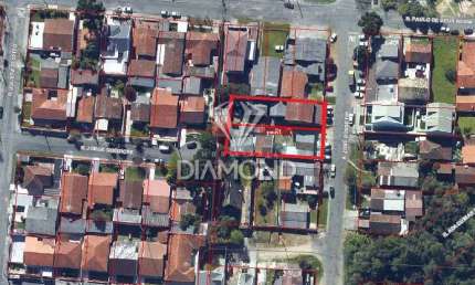 Terreno à venda na Rua José Rossetim, 477 e 465, Santo Inácio, Curitiba por R$ 1.260.000