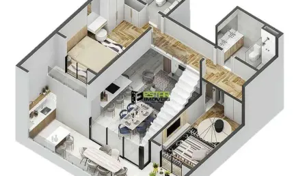 Apartamento Duplex com 3 dormitórios à venda, 142 m² por R$ 1.530.000,00 - Nova Gardênia - Atibaia/SP