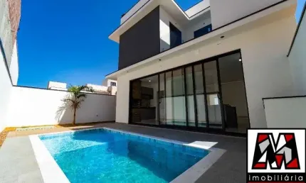 Vendo sobrado novo no condomínio Reserva Ermida, com 03 suítes, piscina, alto padrão