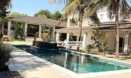 Chácara com 5 dormitórios à venda, 6100 m² por r$ 6.000.000,00 - lagos de shanadu - indaiatuba/sp