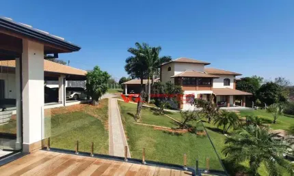 Chácara com 4 dormitórios à venda, 5800 m² por r$ 7.500.000,00 - lagos de shanadu - indaiatuba/sp