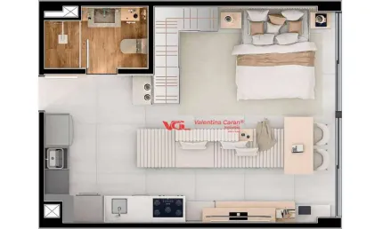Apartamento com 1 dormitório à venda, 46 m² por R$ 487.755,00 - Centro - Indaiatuba/SP