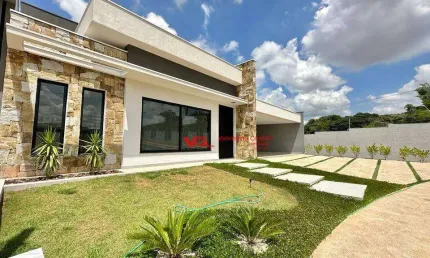 Linda Casa Moderna com 3 suítes à venda, 506 m² de terreno por R$ 2.200.000 - Residencial Evidências - Indaiatuba/SP