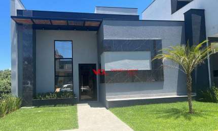 Casa Nova e Moderna, com 3 suítes, área gourmet e piscina à venda, 253 m² por R$ 1.480.000 - Jardim Mantova - Indaiatuba/SP
