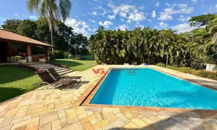Chácara com 7 dormitórios à venda, 5000 m² por r$ 2.600.000,00 - colinas do mosteiro de itaici - indaiatuba/sp
