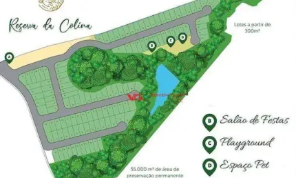 Terreno à venda, 300 m² por R$ 330.000,00 - Reserva da Colina - Indaiatuba/SP