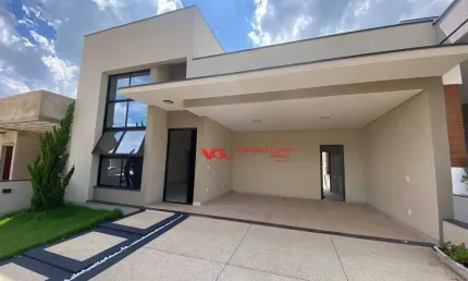 Casa com 3 dormitórios sendo 1 suíte  à venda, 146 m² por R$ 1.280.000 - Condomínio Residencial Milano - Indaiatuba/SP