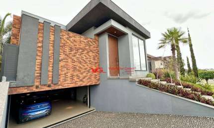 Casa Moderna e Exclusiva com 3 suítes e salão de jogos à venda, 453 m² por R$ 5.700.000 - Jardim Maison Du Parc - Indaiatuba/SP