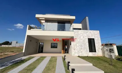 Sobrado com 4 dormitórios sendo 3 suítes,  à venda, 303 m² por R$ 3.300.000 - Condomínio Villa Sapezal - Indaiatuba/SP