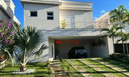 Excelente Cada com 4 dormitórios sendo 03 suítes à venda, 300 m² por R$ 1.800.000 - Condomínio Panorama Residence - Indaiatuba/SP