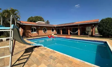 Chácara com 3 dormitórios para alugar, 5084 m² por R$ 7.750,00/mês - Chácaras de Recreio Ingá - Indaiatuba/SP