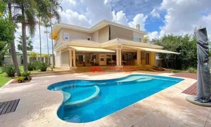 Sobrado com 4 dormitórios, 537 m² - venda por r$ 7.800.000,00 ou aluguel por r$ 30.783,50/mês - jardim vila paradiso - indaiatuba/sp