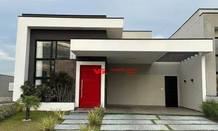 Casa térrea com 3 dormitórios, 1 suíte, área gourmet e 4 vagas à venda, 130 m² por r$ 1.220.000 - jardim residencial milano - indaiatuba/sp