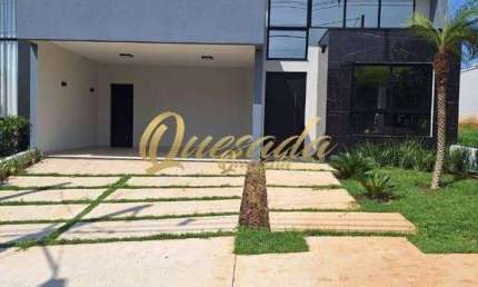Casa térrea nova, à venda, 3 suítes, piscina, escritório, Condomínio Piemonte, Indaiatuba.