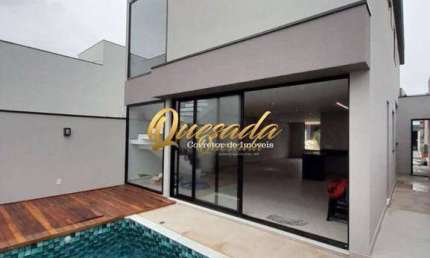 Sobrado novo, à venda, 3 suítes, piscina, Condomínio Gran Reserve, Indaiatuba.