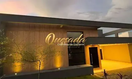 Casa térrea nova, à venda, 3 suítes, escritório, piscina, Condomínio Terras de Itaici, Indaiatuba.