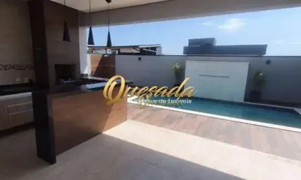 Sobrado à venda, 4 suítes, planejados, piscina, Condomínio Terra Magna, Indaiatuba.
