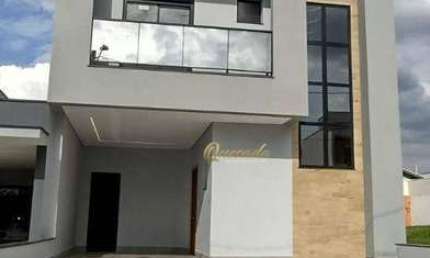 Sobrado novo à venda, 3 suítes, piscina, Condomínio Jardim Toscana, Indaiatuba.