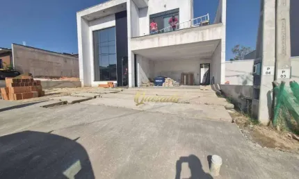 Sobrado novo à venda, 4 dormitórios, 3 suítes, piscina, Condomínio Milano, Indaiatuba.