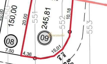 Terreno misto à venda, plano, 245,81 m², esquina, Jardim dos Sabiás, Indaiatuba.