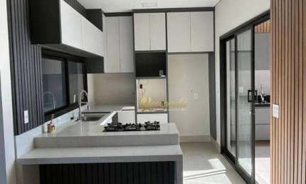 Casa nova à venda, 3 suítes, planejados, piscina, Condomínio Gran Reserve, Indaiatuba.