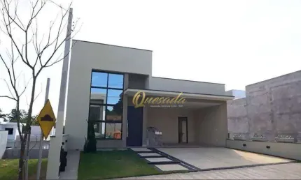 Casa térrea nova, à venda, 3 quartos, 1 suíte, planejados, Condomínio Milano, Indaiatuba.