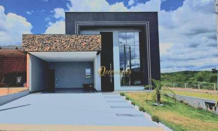 Casa térrea nova, à venda, 3 dormitórios, 1 suíte, piscina, Condomínio Evidências, Indaiatuba.