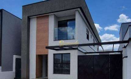 Sobrado novo à venda, 3 dormitórios, 1 suíte, piscina, Condomínio Evidências, Indaiatuba.