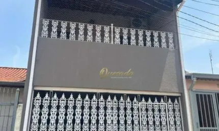 Sobrado á venda, 3 quartos, área gourmet, quintal, bairro Vila Almeida, Indaiatuba.