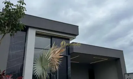 Casa térrea nova, à venda, 3 suítes, piscina, Condomínio Vila Sapezal, Indaiatuba.