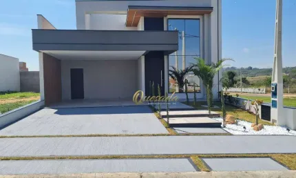 Casa térrea nova à venda, 3 suítes, piscina, planejados, condomínio evidências, indaiatuba.