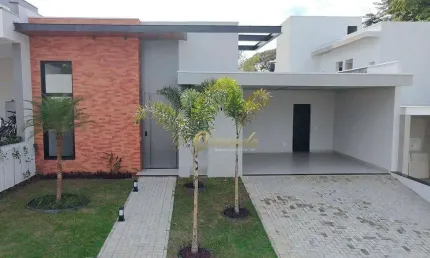 Casa térrea nova, à venda, 3 suítes, piscina, planejados, Condomínio London Park, Indaiatuba.