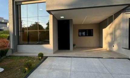 Casa nova à venda, 3 quartos, 1 suíte, planejados, Condomínio Gran Reserve, Indaiatuba.