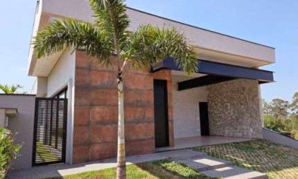 Casa térrea nova, à venda, 3 suítes, piscina, escritório, Condomínio Vila Sapezal, Indaiatuba.