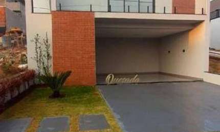 Casa assobradada nova, à venda, 3 dormitórios, 1 suíte, piscina, Condomínio Gran Reserve, Indaiatuba.