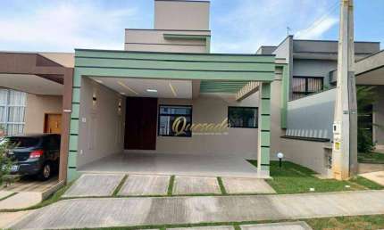 Casa térrea nova, à venda, 3 dormitórios, 1 suíte, Condomínio Vila Paraty, Indaiatuba.