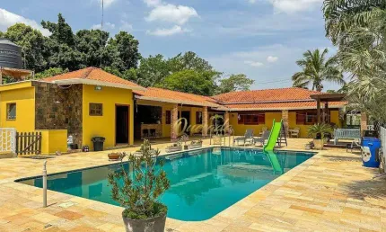 Chácara à venda, 3 quartos, 1 suíte, piscina, condomínio mosteiro de itaici, indaiatuba.