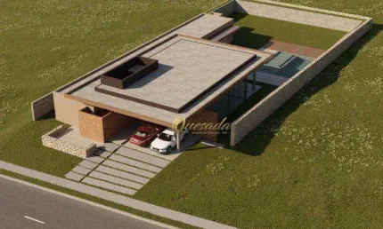 Casa térrea nova à venda, 4 suítes, piscina, planejados, Condomínio Reserva Petrus, Indaiatuba.