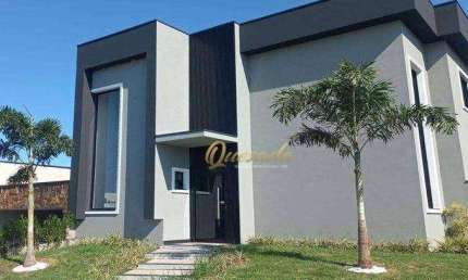 Sobrado novo à venda, 3 suítes, piscina, planejados, Condomínio Residencial Viena, Indaiatuba.