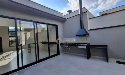 Casa térrea nova à venda, 3 suítes, planejados, Condomínio Jardins Di Roma, Indaiatuba.