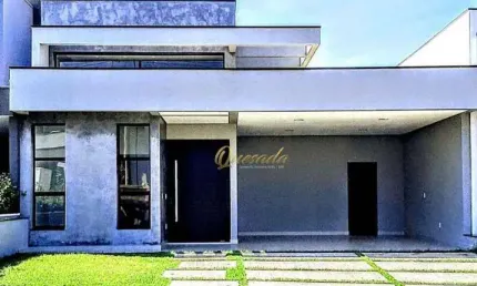 Casa térrea nova, à venda, 3 suítes, planejados, piscina, Condomínio Viena, Indaiatuba.