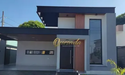 Casa térrea nova, à venda, 3 dormitórios, suíte, Condomínio Lagos D'Icaraí, Salto.