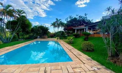 Chácara térrea, à venda, 3 suítes, piscina, lago, Condomínio Lagos de Shanadu, Indaiatuba.