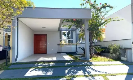 Casa térrea para locação, 3 dormitórios, 1 suíte, planejados, Condomínio Montreal, Indaiatuba.