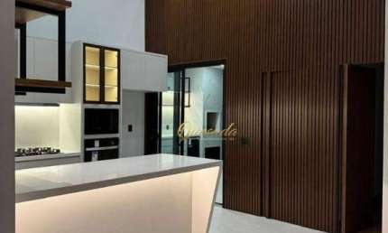 Casa térrea nova, à venda, 3 suítes, planejados, piscina, Condomínio London Park, Indaiatuba.