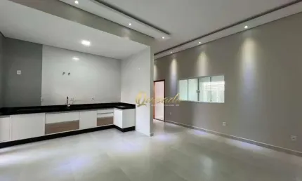 Casa térrea em construção, à venda, 3 dormitórios, 1 suíte, Parque São Lourenço, Indaiatuba.