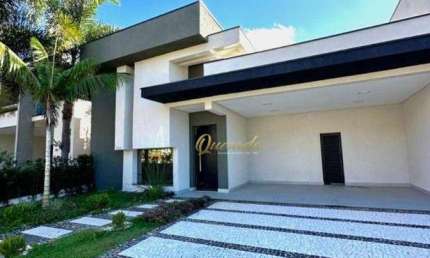 Casa térrea nova, à venda, 3 suítes, planejados, piscina, Condomínio Duas Marias, Indaiatuba.
